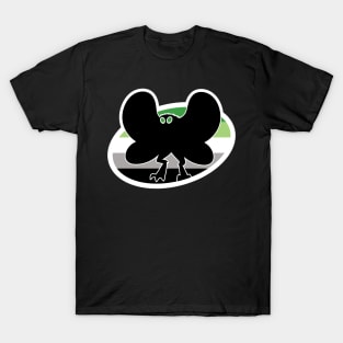 Aromantic Mothman Cryptid Pride T-Shirt